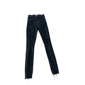 Agolde Distressed Black Jeans Size 25 Skinny